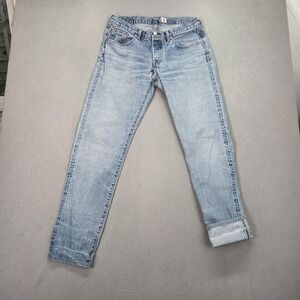 Edwin Jeans Mens Japan Selvedge Tapered Button Fly Light Wash Fits 30x30